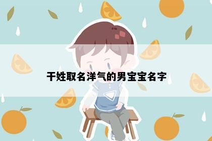 干姓取名洋气的男宝宝名字