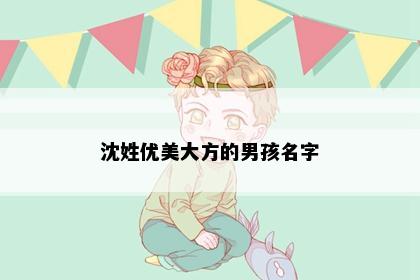 沈姓优美大方的男孩名字